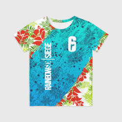 Детская футболка 3D R6S sunsplash premium pack Rainbow Six Siege summer тропики