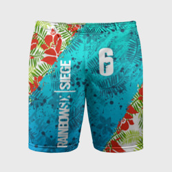 Мужские шорты спортивные R6S sunsplash premium pack Rainbow Six Siege summer тропики