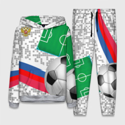 Женский костюм с толстовкой 3D Русский футбол