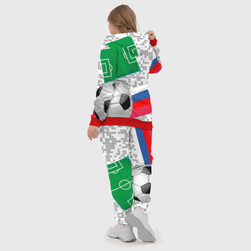 Женский костюм 3D Русский футбол, цвет красный - фото 6