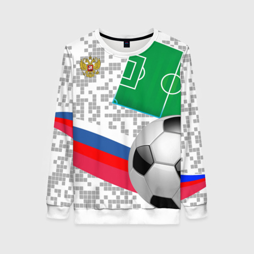Женский свитшот 3D Русский футбол, цвет 3D печать