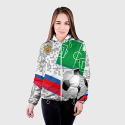 Женская куртка 3D Русский футбол - фото 2