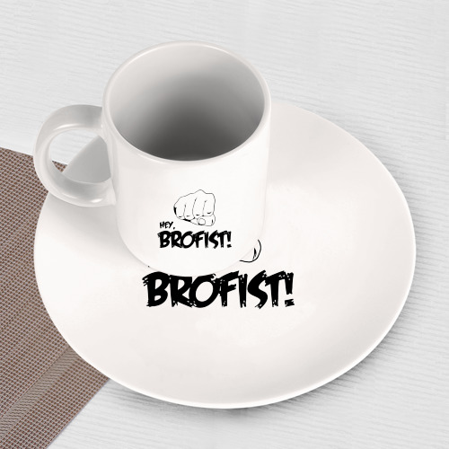 Набор: тарелка + кружка Brofist PewDiePie - фото 3