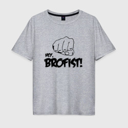 Мужская футболка хлопок Oversize Brofist PewDiePie