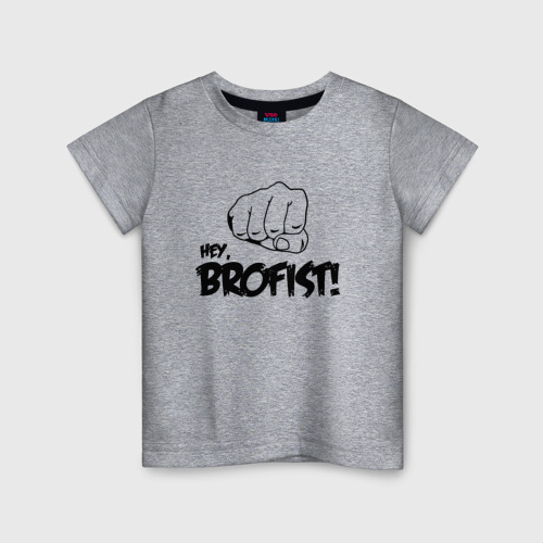 Детская футболка хлопок Brofist PewDiePie, цвет меланж