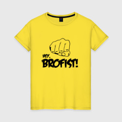 Женская футболка хлопок Brofist PewDiePie