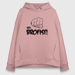 Женское худи Oversize хлопок Brofist PewDiePie