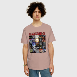 Мужская футболка хлопок Oversize Scorpions - фото 2