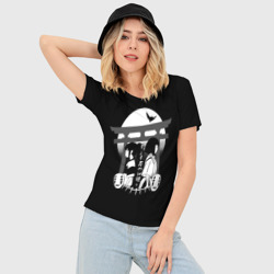 Женская футболка 3D Slim Хаку и Тихиро, спина к спине - фото 2