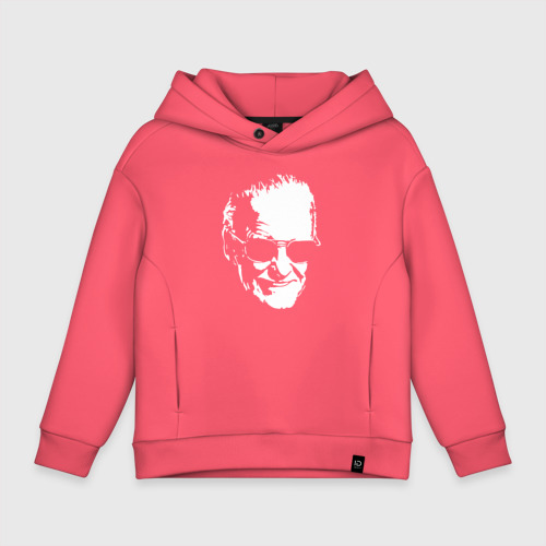 Детское худи Oversize хлопок STAN LEE, цвет коралловый