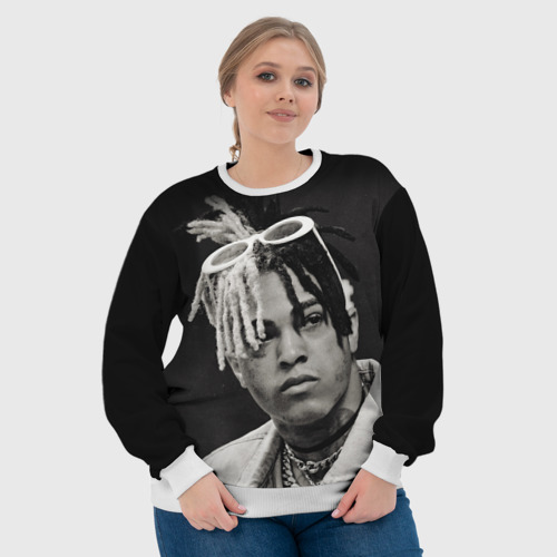 Женский свитшот 3D XXXTentacion sad, цвет 3D печать - фото 6