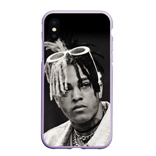 Чехол для iPhone XS Max матовый XXXTentacion sad, цвет светло-сиреневый