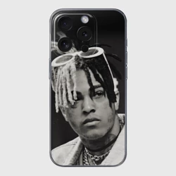 Чехол для iPhone 15 Pro силиконовый с защитой камеры XXXTentacion sad