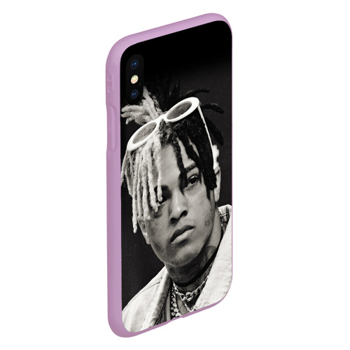 Чехол для iPhone XS Max матовый XXXTentacion sad, цвет сиреневый - фото 3