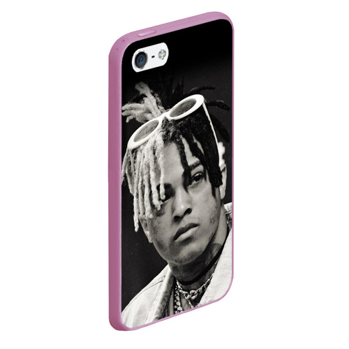 Чехол для iPhone 5/5S матовый XXXTentacion sad, цвет розовый - фото 3