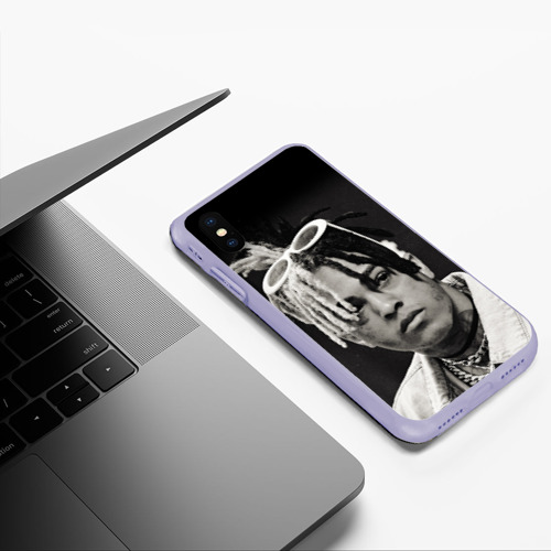 Чехол для iPhone XS Max матовый XXXTentacion sad, цвет светло-сиреневый - фото 5