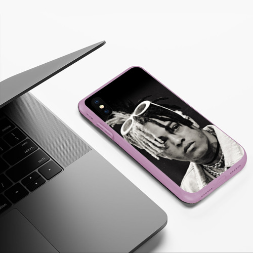 Чехол для iPhone XS Max матовый XXXTentacion sad, цвет сиреневый - фото 5