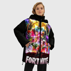 Женская зимняя куртка Oversize Fortnite Королевская Битва - фото 2