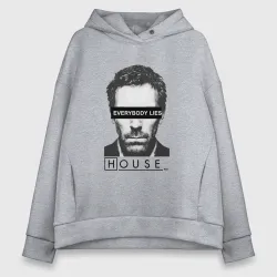 Женское худи Oversize хлопок Доктор Хаус