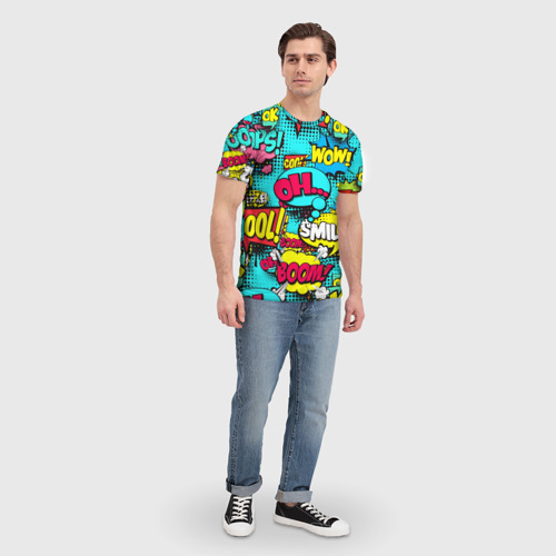 Мужская футболка 3D Поп-арт в моде, цвет 3D печать - фото 5