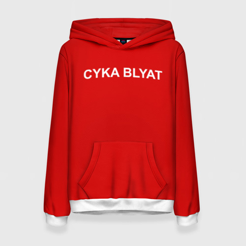 Женская толстовка 3D Cyka Blayt in red, цвет 3D печать