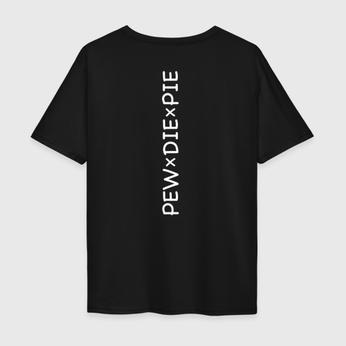 Мужская футболка хлопок Oversize PEWxDIExPIE, цвет черный - фото 2