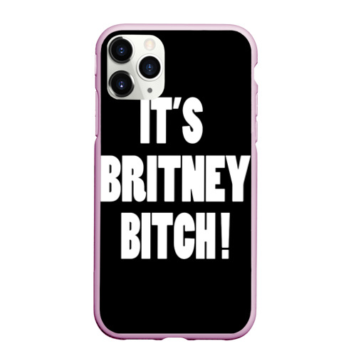 Чехол для iPhone 11 Pro Max матовый Its Britney Bitch, цвет розовый