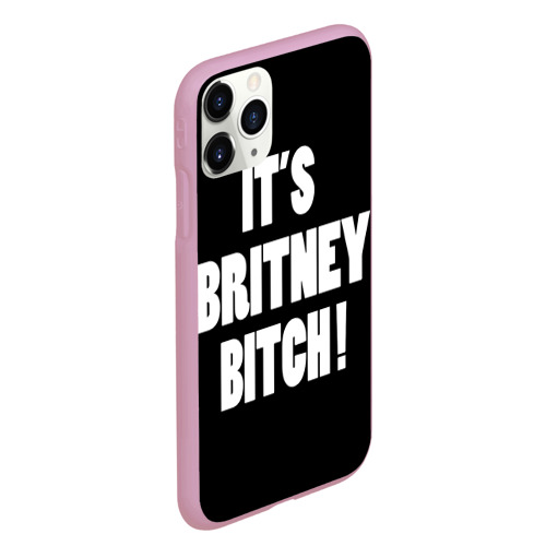Чехол для iPhone 11 Pro Max матовый Its Britney Bitch, цвет розовый - фото 3