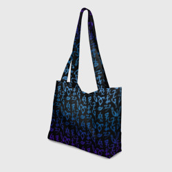 Пляжная сумка 3D Blue runes - фото 2