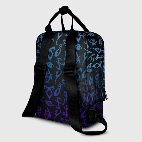 Женский рюкзак 3D Blue runes - фото 5