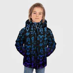 Зимняя куртка для мальчиков 3D Blue runes - фото 2