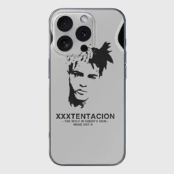 Чехол для iPhone 16 Pro Max силиконовый с защитой камеры XXXTentacion