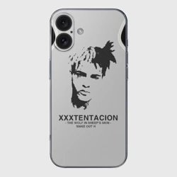 Чехол для iPhone 16 силиконовый с защитой камеры XXXTentacion