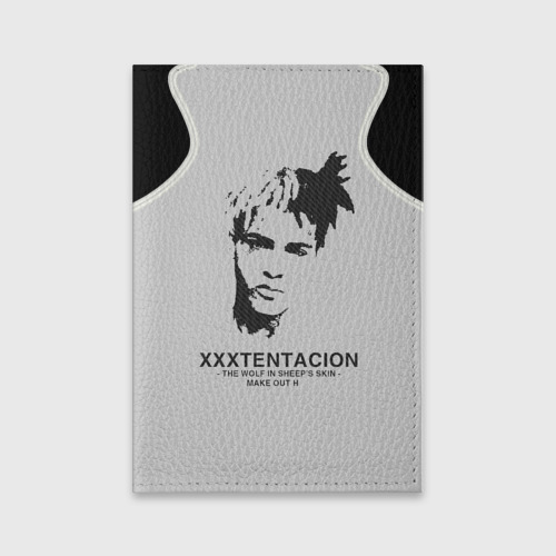 Обложка для паспорта матовая кожа XXXTentacion, цвет черный