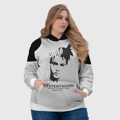 Женская толстовка 3D XXXTentacion, цвет 3D печать - фото 6