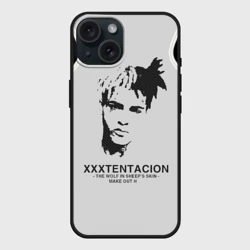 Чехол силиконовый для Apple iPhone 15 матовый XXXTentacion