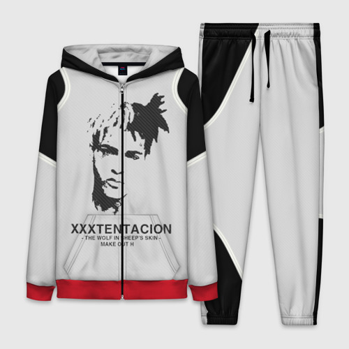 Женский костюм 3D XXXTentacion, цвет красный