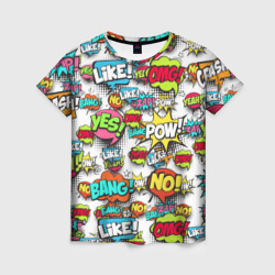 Женская футболка 3D POP art fashion поп арт