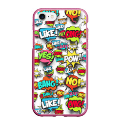 Чехол для iPhone 7/8 матовый POP art fashion поп арт