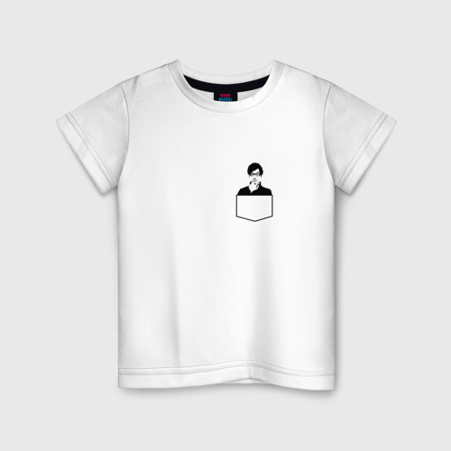 Детская футболка хлопок Kojima productions, цвет белый
