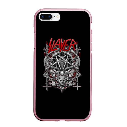 Чехол для iPhone 7Plus/8 Plus матовый Slayer, цвет розовый