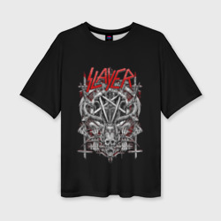 Женская футболка oversize 3D Slayer