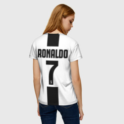 Женская футболка 3D Роналду Ювентус - фото 2