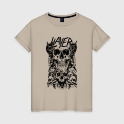 Женская футболка хлопок Slayer