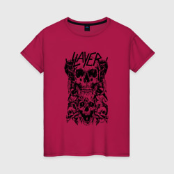 Женская футболка хлопок Slayer