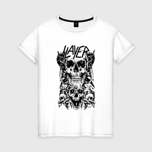 Женская футболка хлопок Slayer