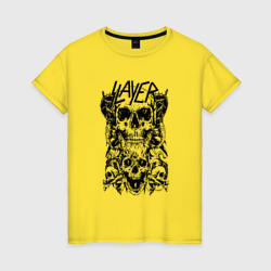 Женская футболка хлопок Slayer