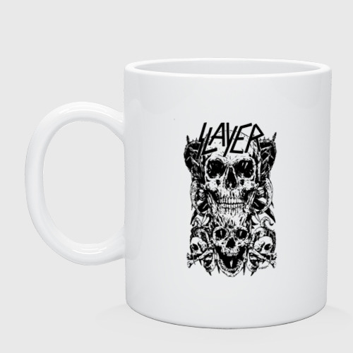 Кружка керамическая Slayer, цвет белый