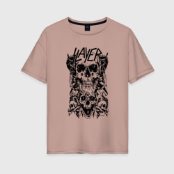 Женская футболка хлопок Oversize Slayer