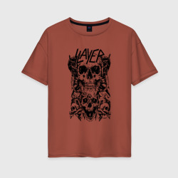 Женская футболка хлопок Oversize Slayer